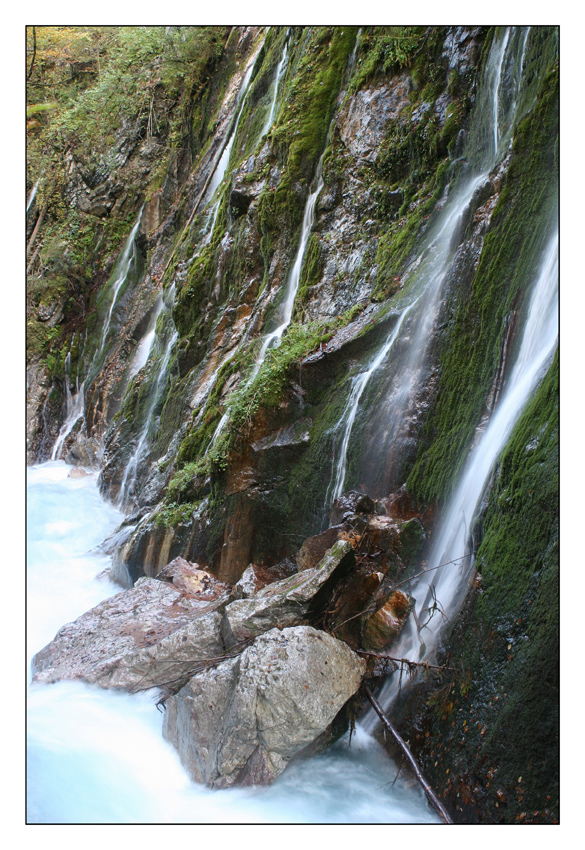 Fallende Wasser in der Wimbachklamm