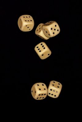 Fallende Würfel zum Zahl Tag