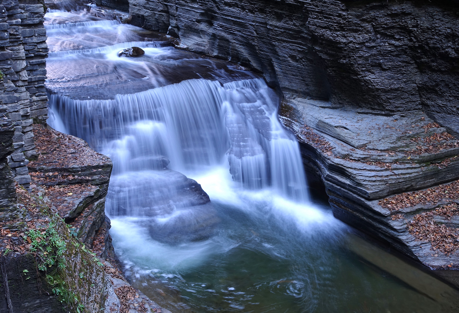 Falls Gorge Trail nahe Ithaca (Finger Lakes)