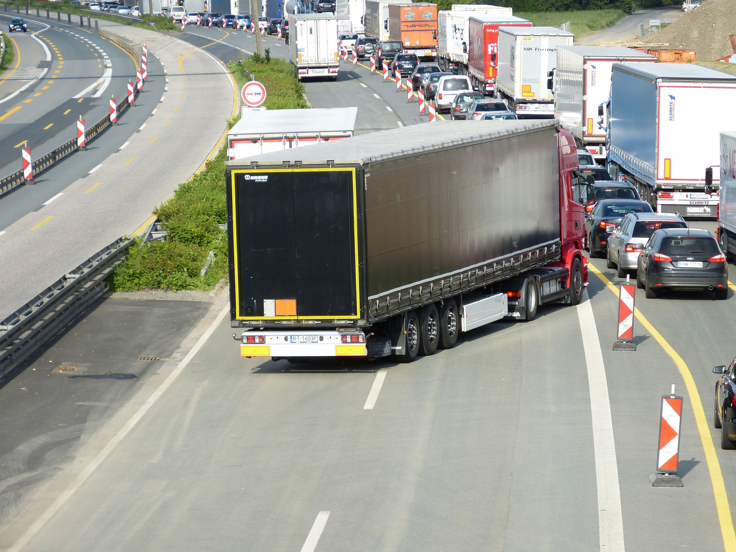 Falschabbieger auf dem Weg zurück- aber Wie?