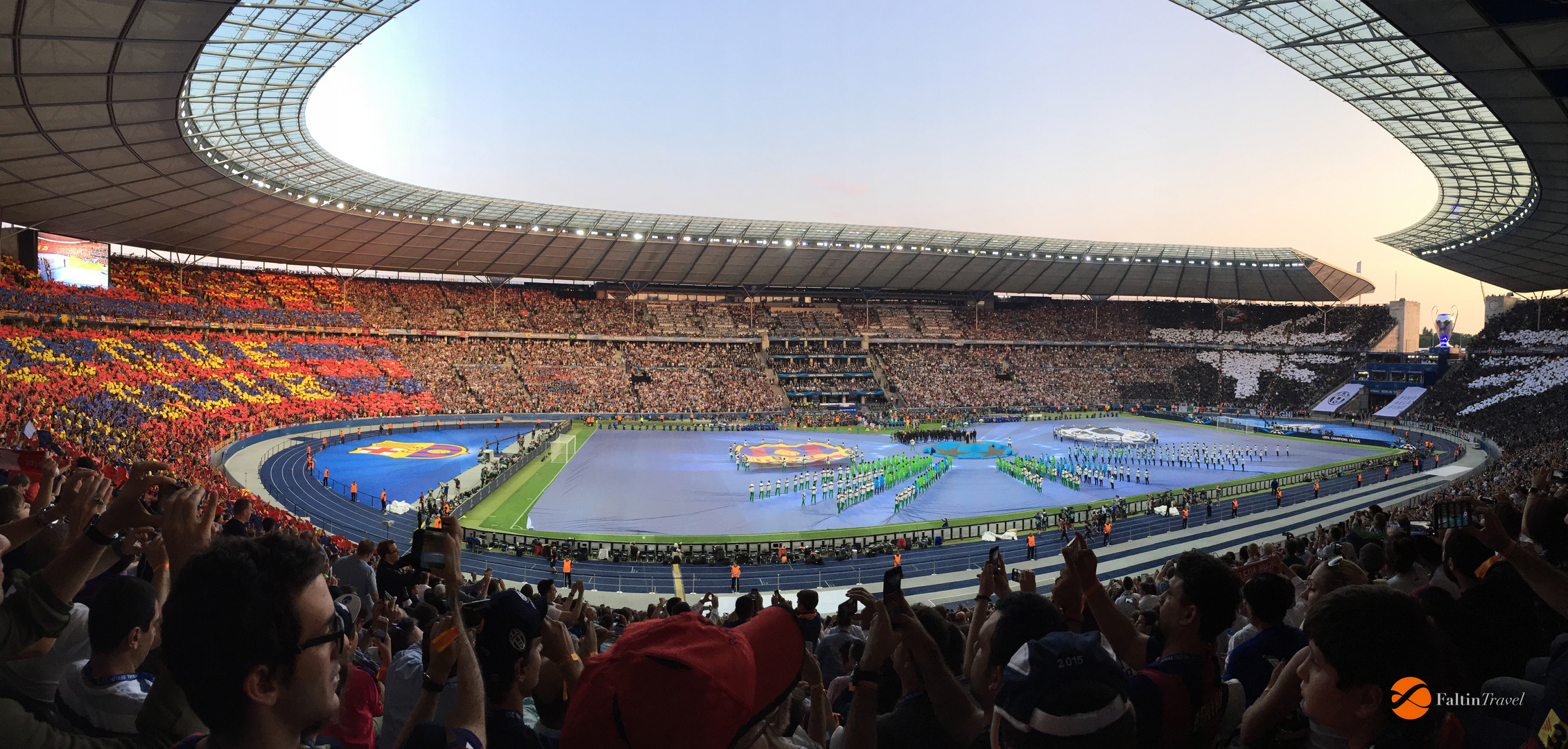 Faltin Travel Reisegäste beim UEFA Champions League Finale 2015 im Berliner Olympiastadion