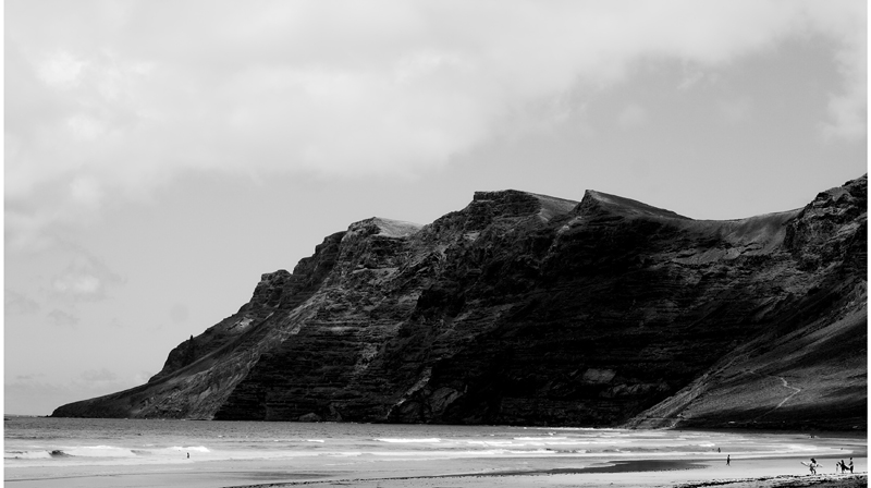 Famara Beach.