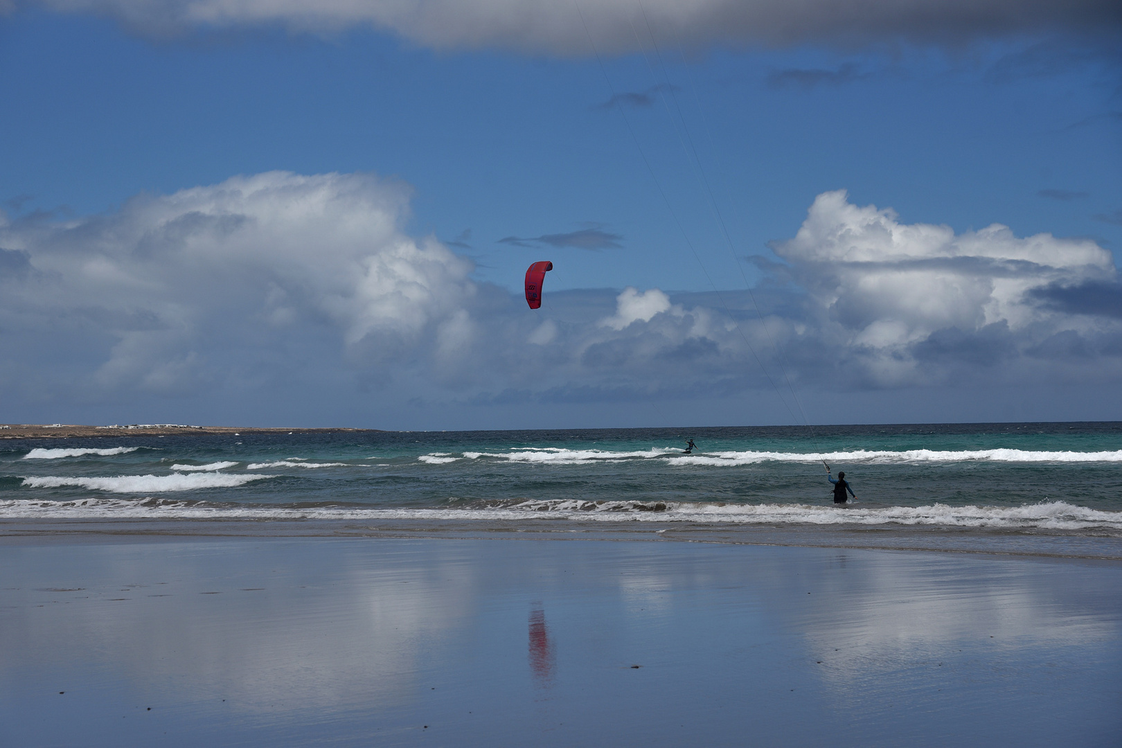 Famara Beach bei Ebbe