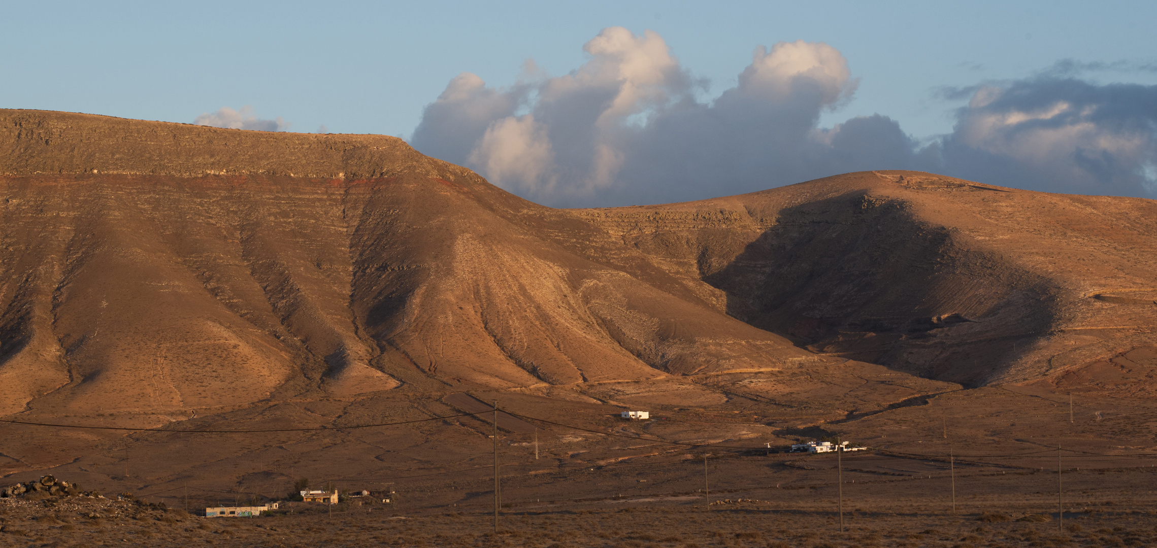 Famara-Berrge im Abendlicht