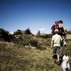 Famiglia in montagna