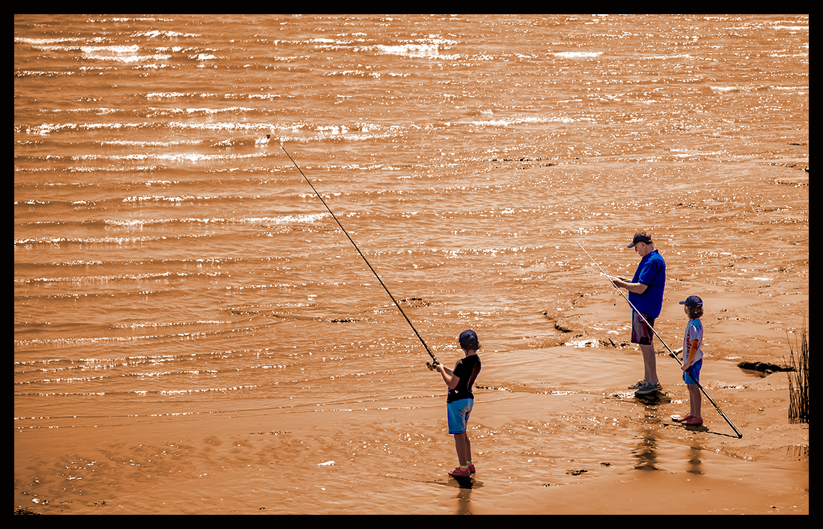 Familia Pescando