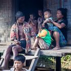 Familie am Mekong