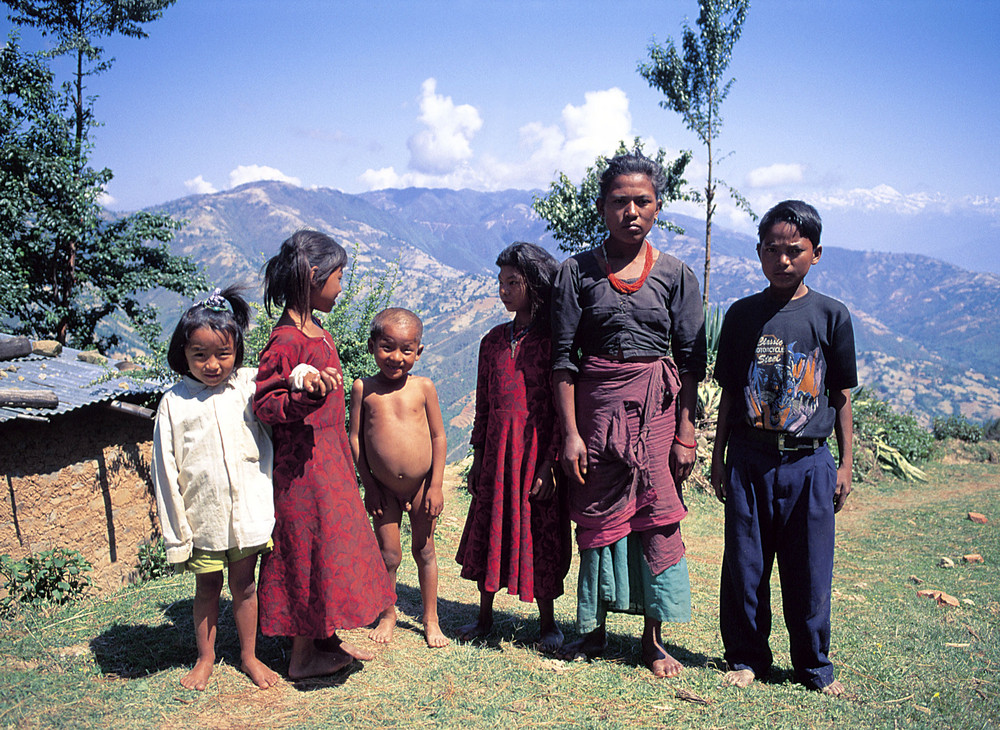 Familie am Phewa See bei Pokhara