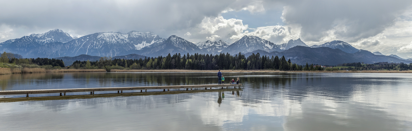 Familie am See