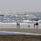 Familie am Strand