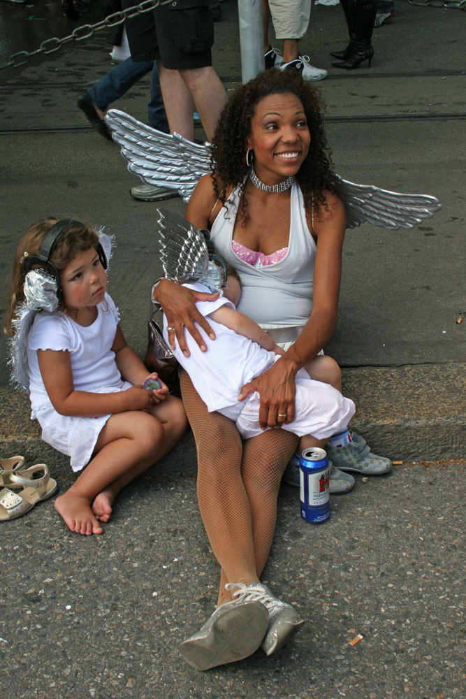 Familie Engel an der Streetparade