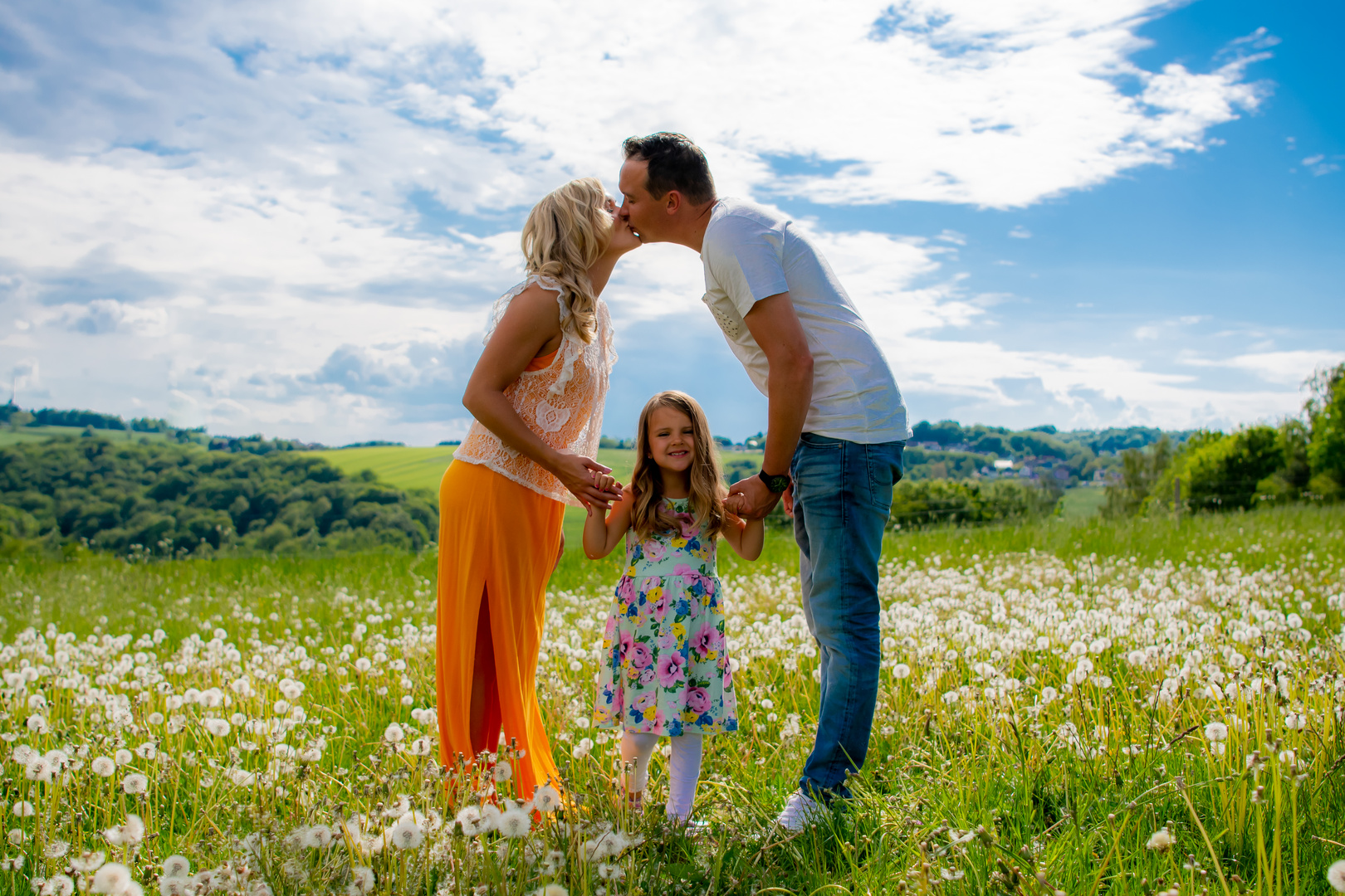 Familie in der Natur