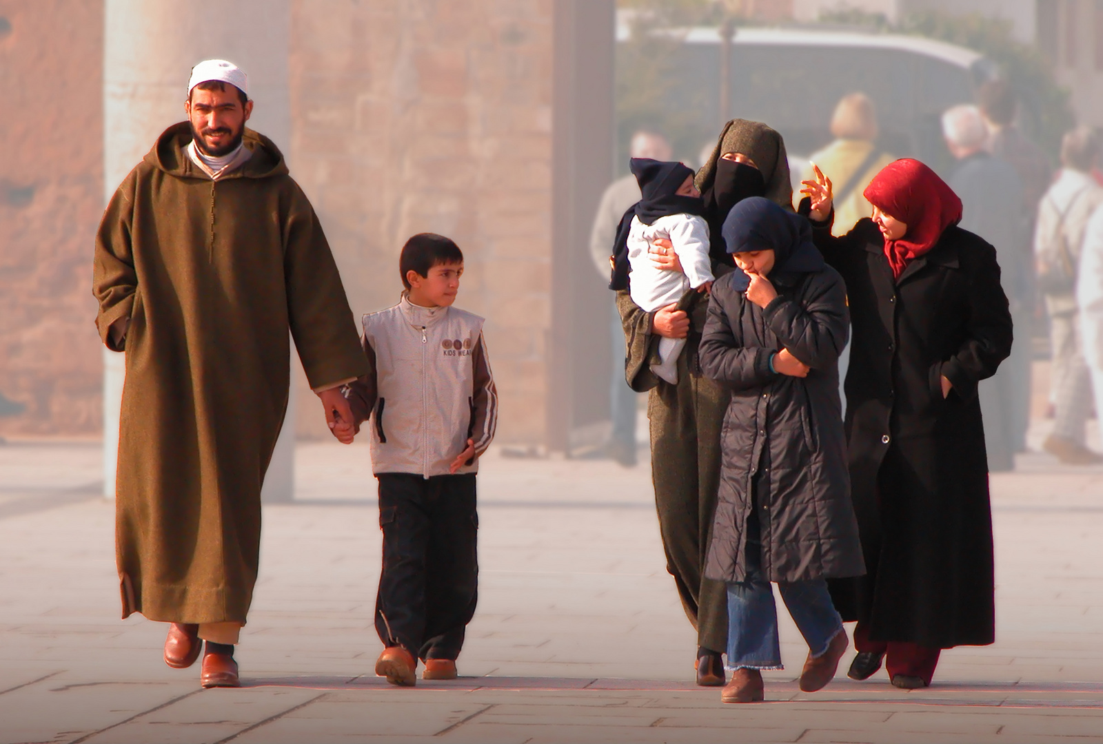 Familie in Rabat