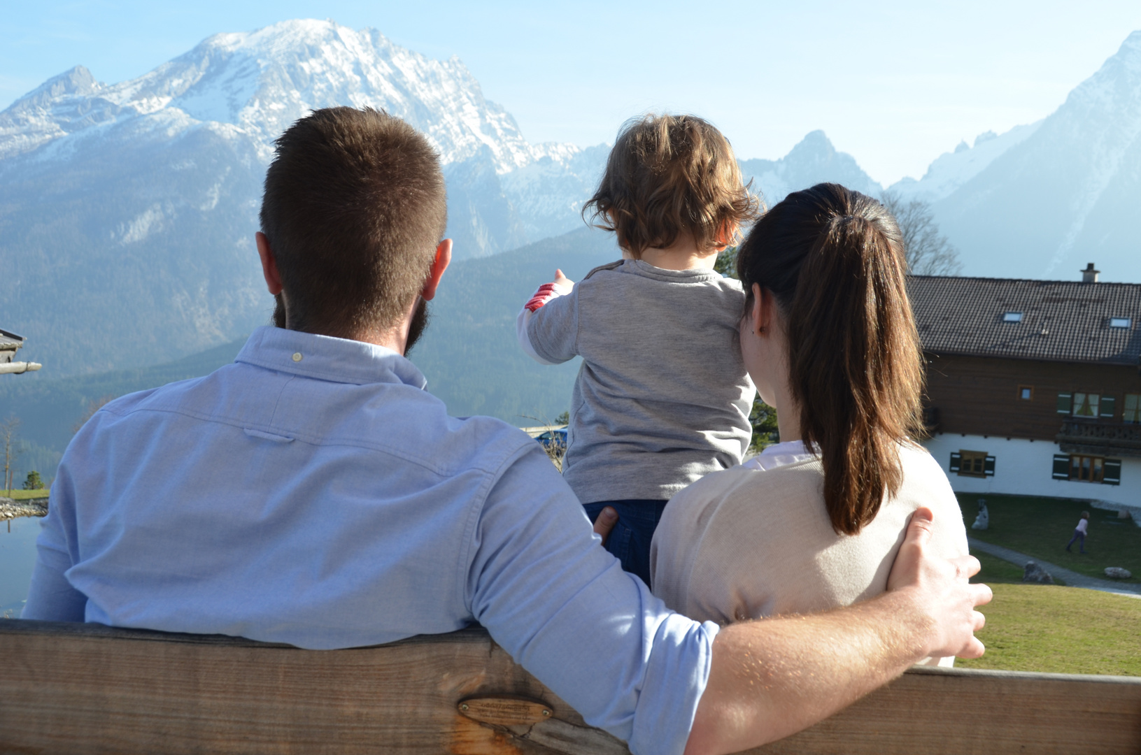 Familie mit Aussicht