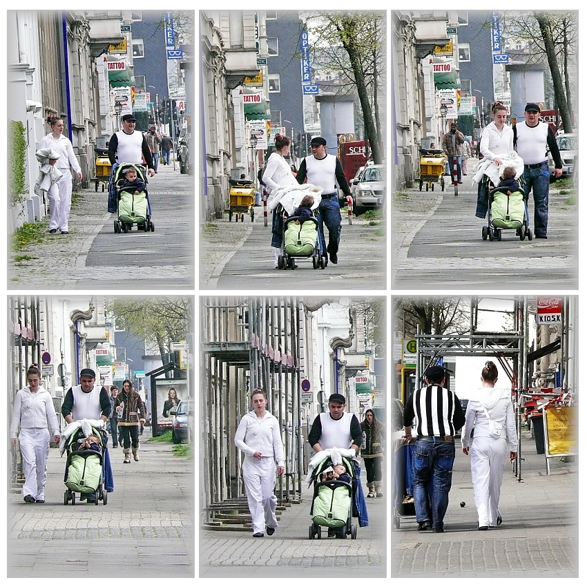 Familie Spazier - Streetlife (Friedrich-Ebert-Str. Wuppertal Elberfeld)