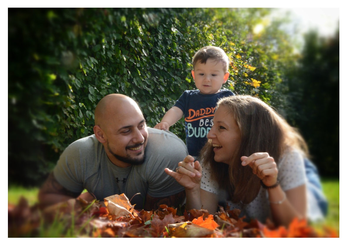 Familien Foto Herbst