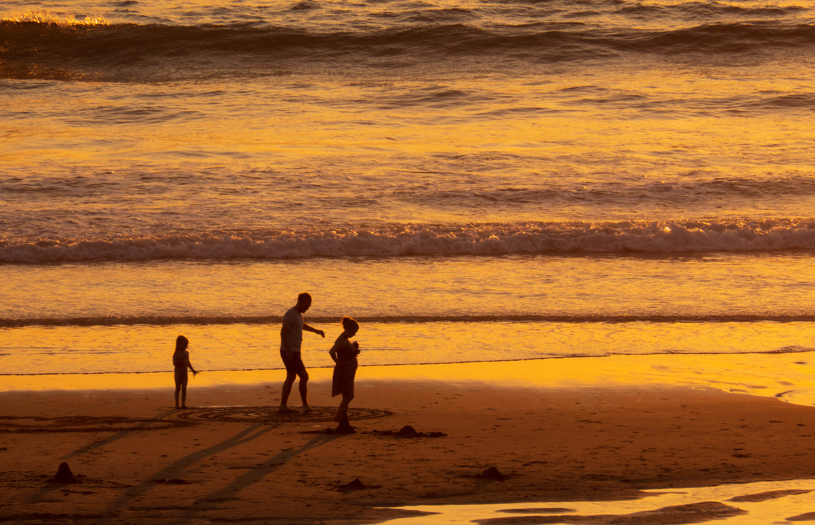 Familienausflug am Meer