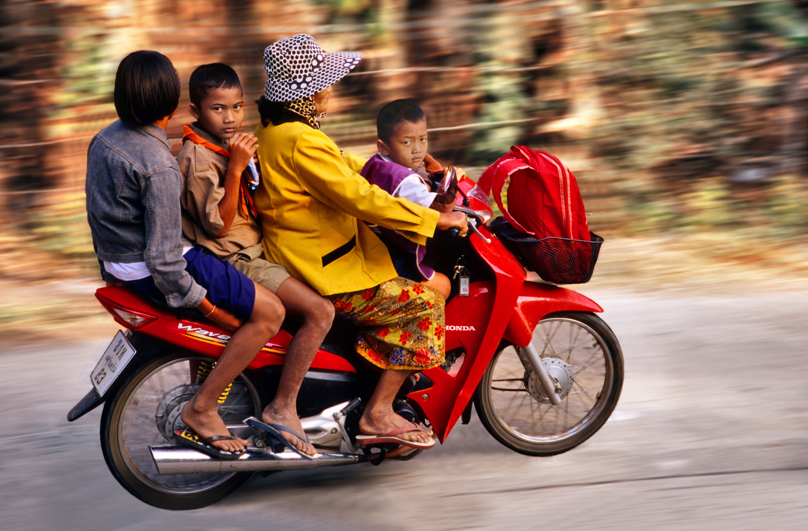 Familienausflug auf thailandisch