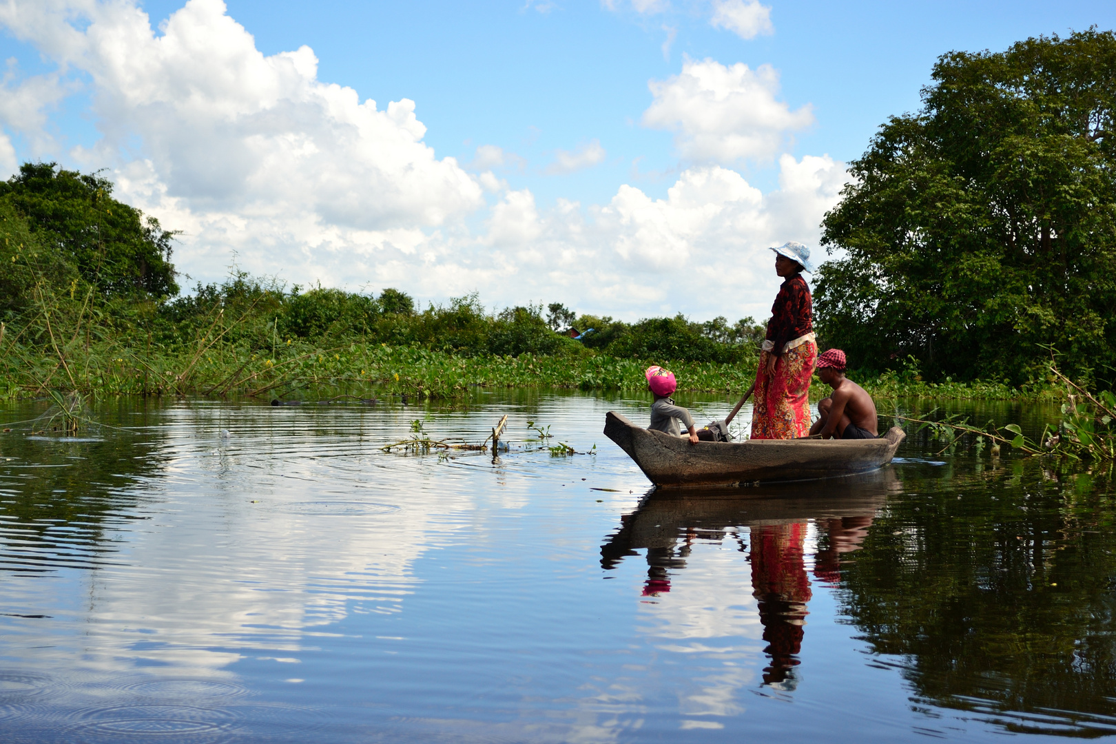 Familienausflug, Tonle Sap