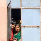 Familiendurchblick im indischen Agra