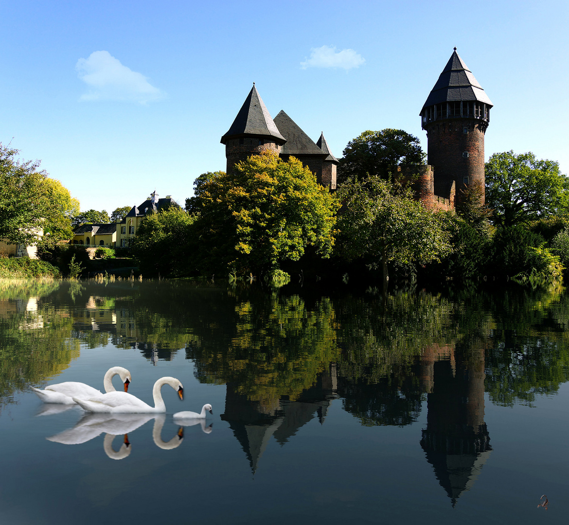 Familienidylle an der Burg Linn