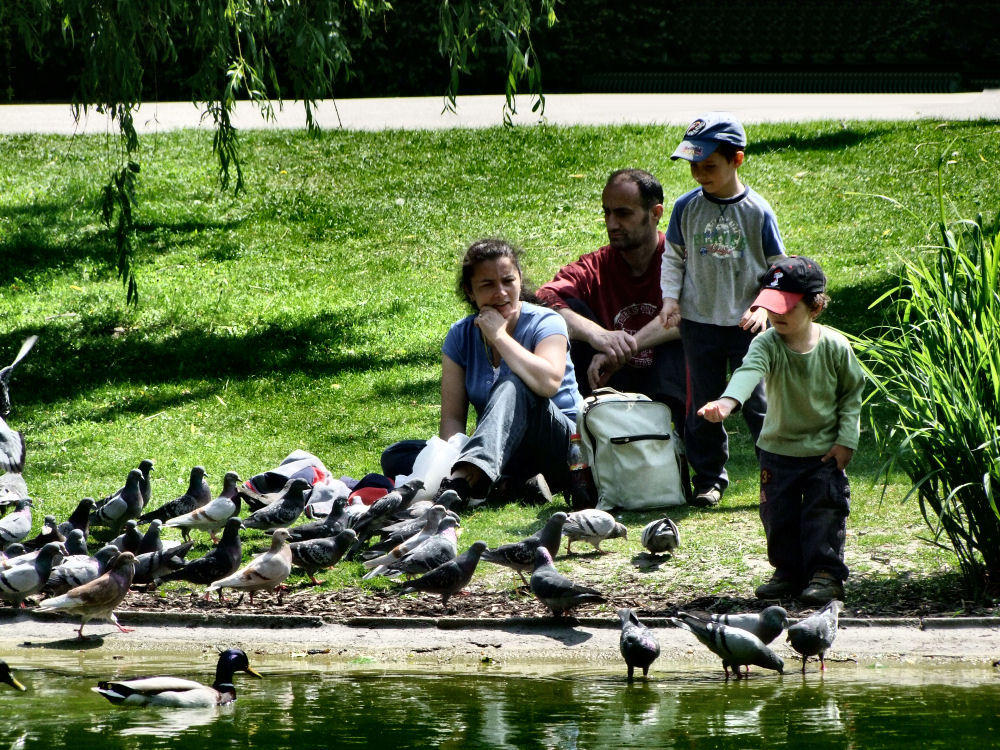 Familienidylle im Stadpark Wien