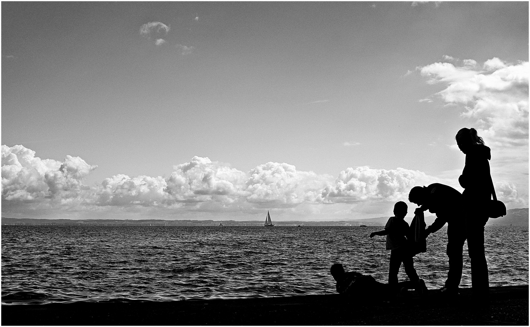 Familienleben am See