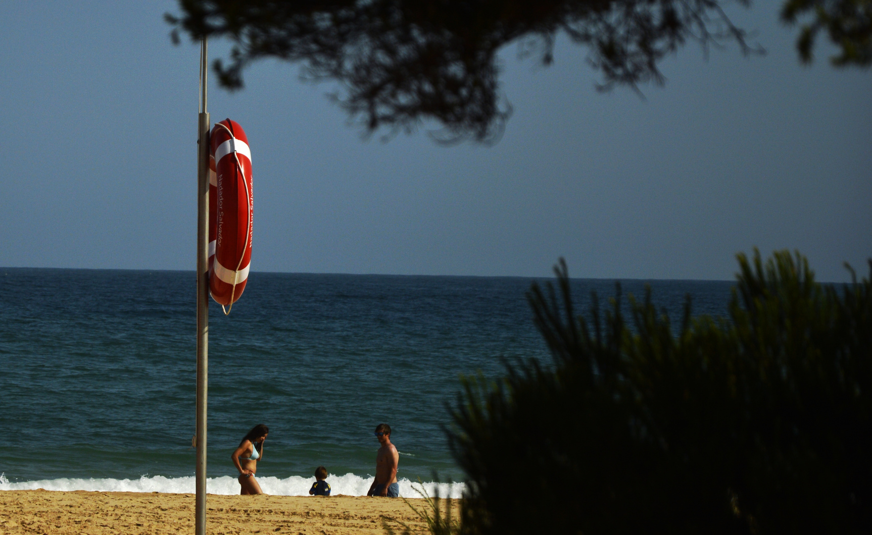 Familienstreit am Strand