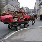 Familienwagen mit 1 PS in Niš - April 2010