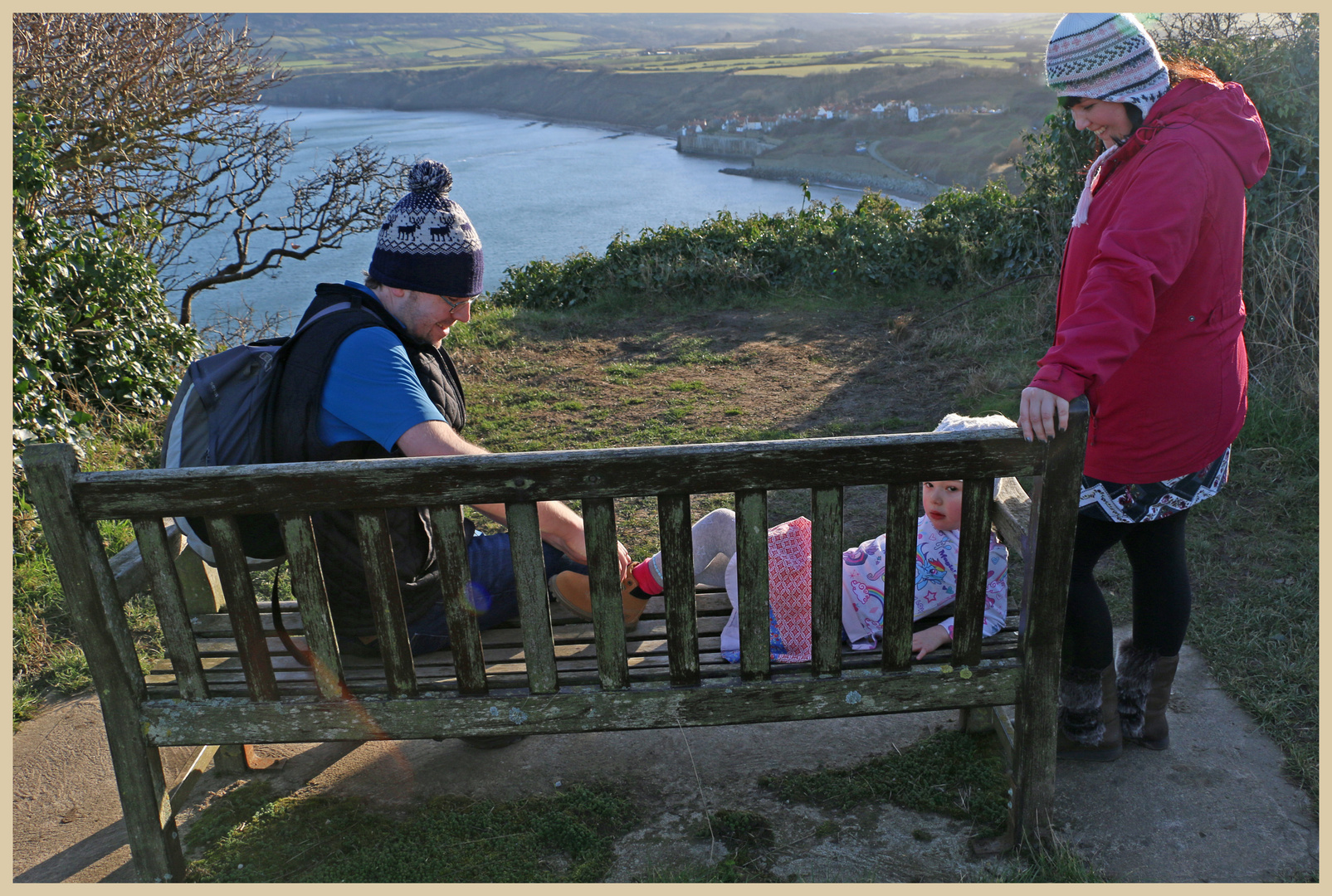 family at robin hoods bay