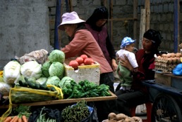 Family at the Market