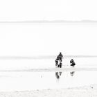 family at the seashore