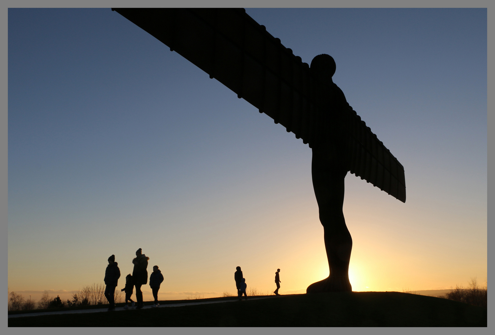 family group at angel of the north 5A