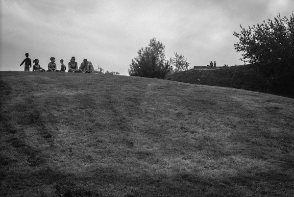 Family in the park, greetings from the weekend