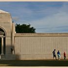 family reading names at villers bretonneux