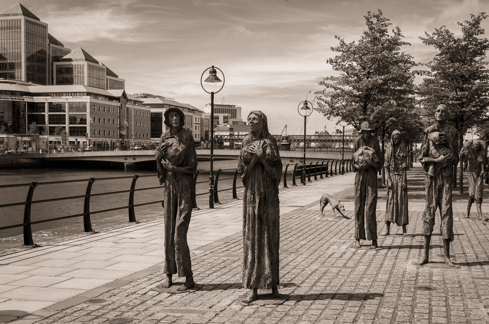 Famine Memorial in Dublin