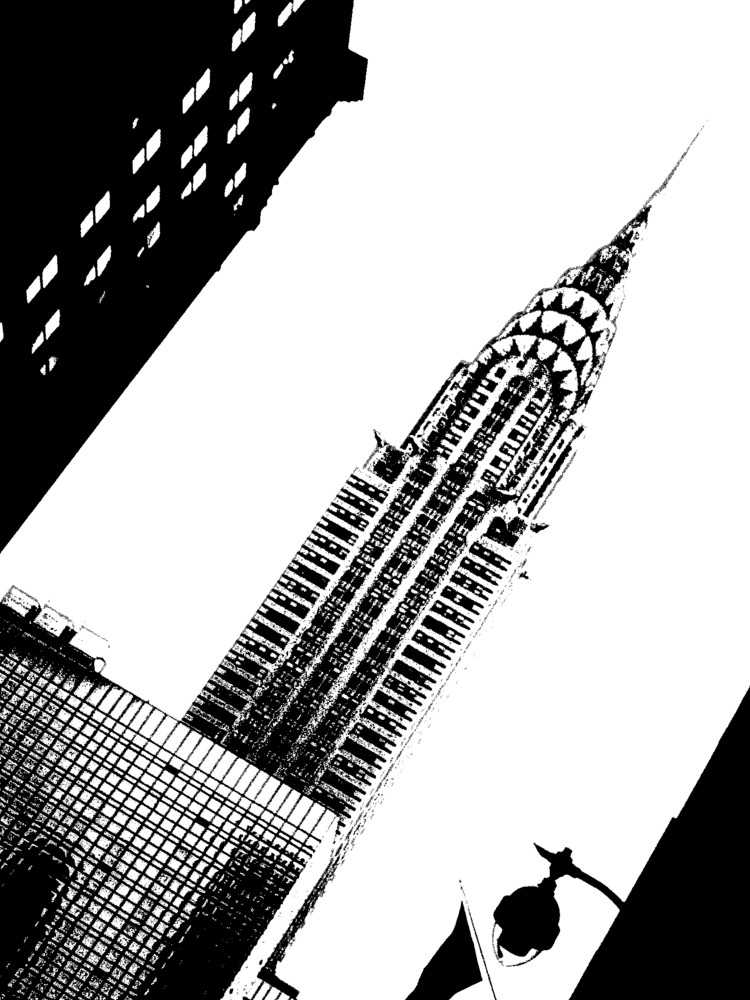 famous architecture in black and white