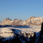 Fanes Gruppe im Abendlicht