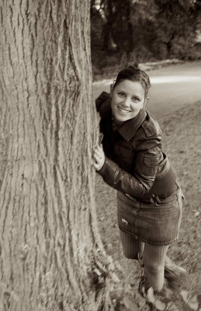 "Fangen spielen" im Park