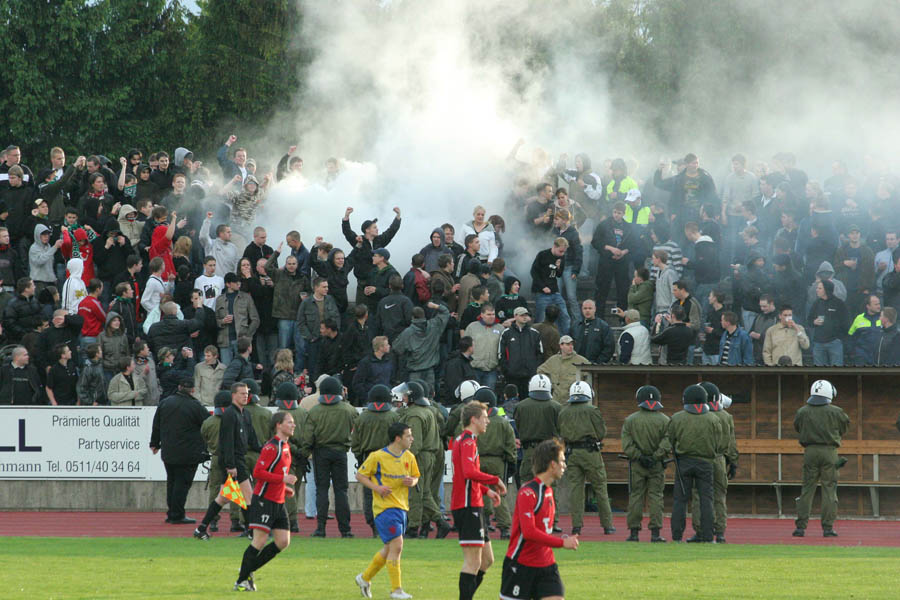 Fanrandale im Stadion