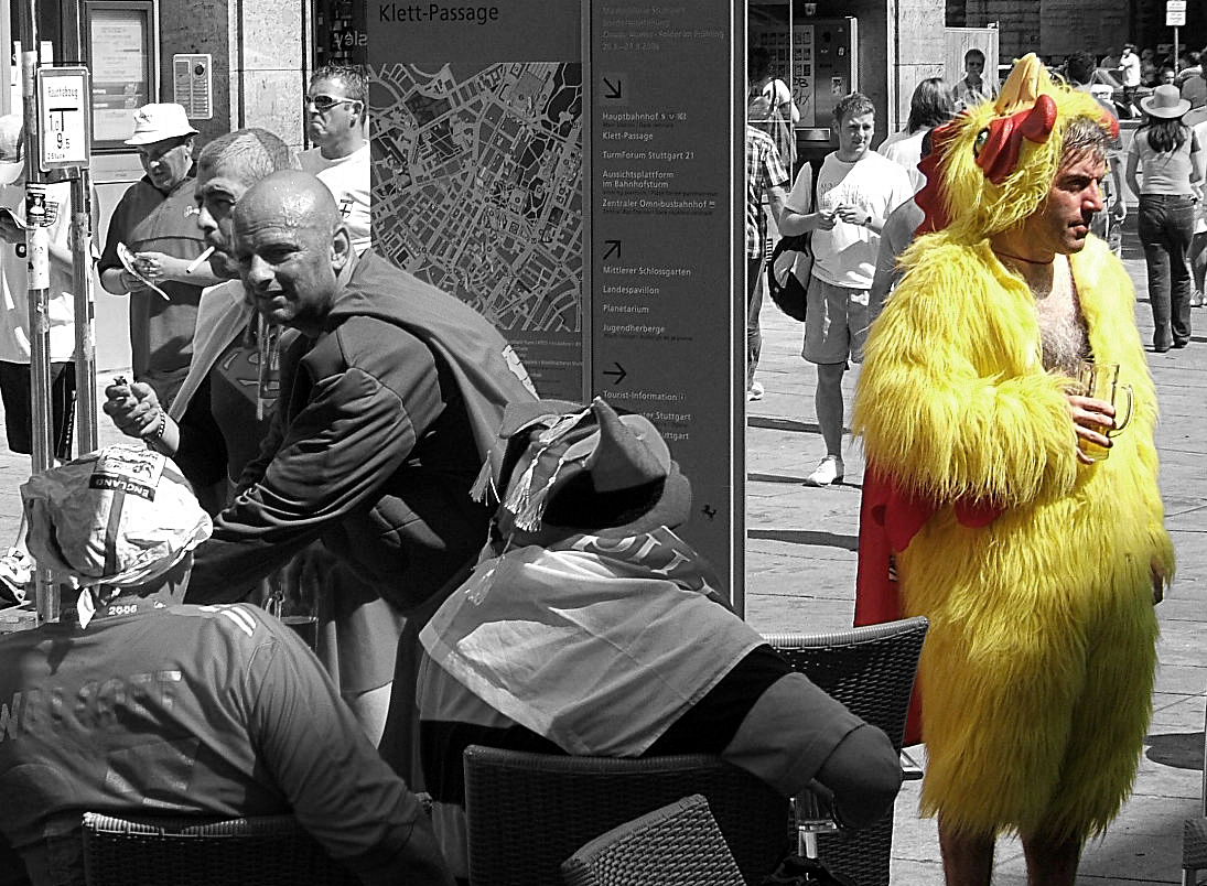 Fans bei Fußballweltmeisterschaft Stuttgart 2006 2