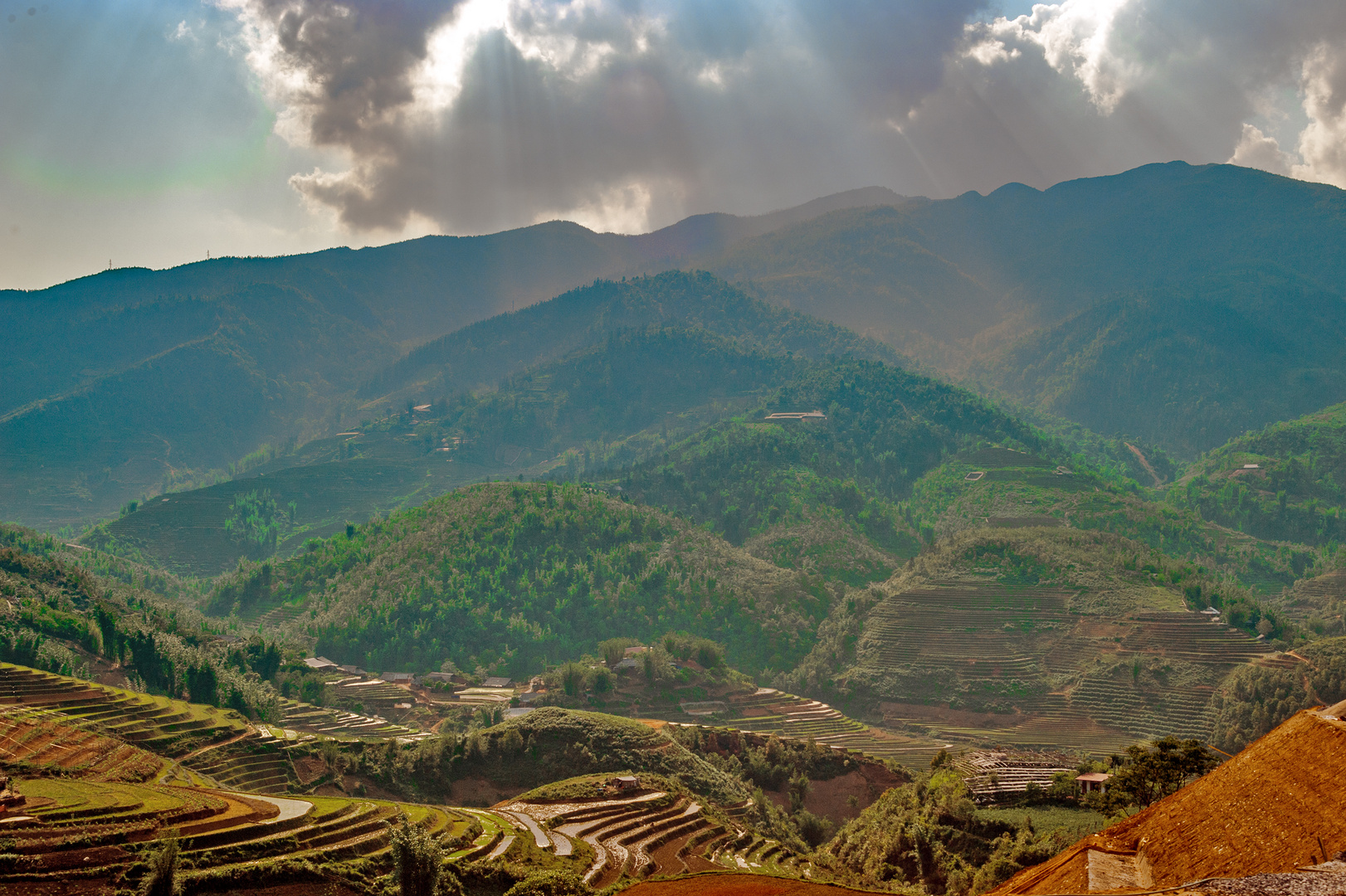 Fansipan mountain in the clouds