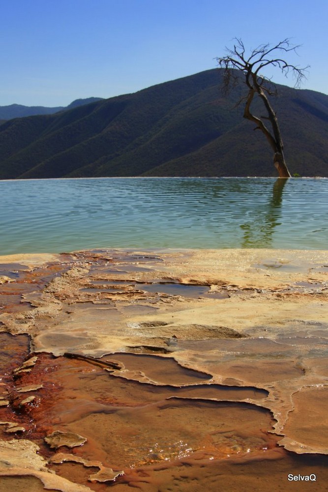 Fantasía en "Hierve el Agua". Oaxaca. México