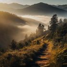 Fantastische Berglandschaft im Herbst