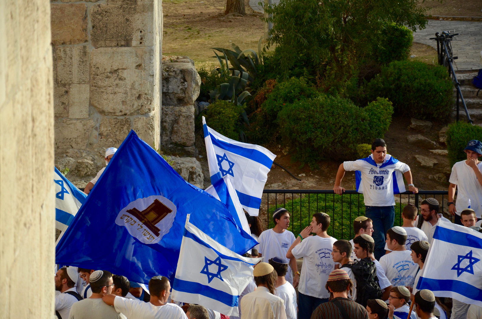 Far right wing groups in East Jerusalem- celebrating occupation 