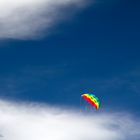 Farbe in den Wolken am Strand von Grotekeete