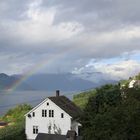 Farbe über dem Fjord