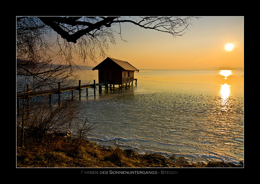 Farben des Sonnenuntergangs