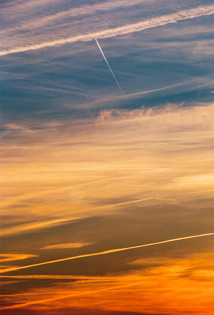 Farben des Sonneunterganges