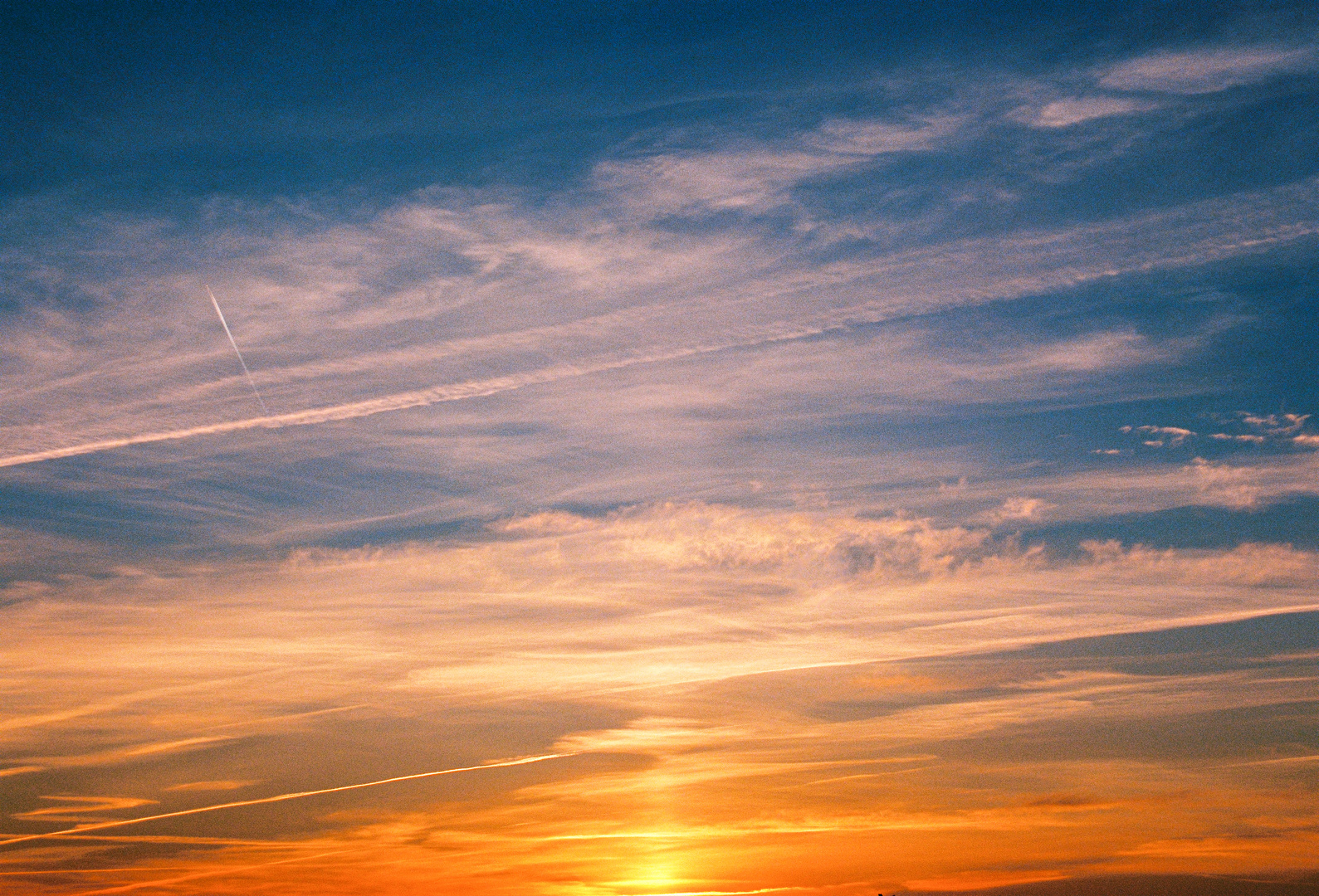 Farben des Sonneunterganges